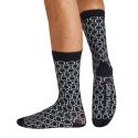 Garçon Français Circle Cotton Dress Socks - Navy