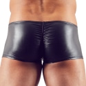 Orion Boxer Court Zip Simili Cuir Noir