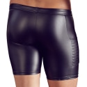 Orion Leatherette Long Zipped Boxer Briefs - Black