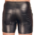 Orion Leatherette Shorts - Black