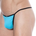 SKU Plain Cotton Mini G-String - Turquoise