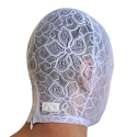 Addicted Flowery Lace Hood - White