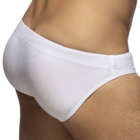 Addicted Piqué Swim Briefs - White