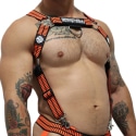 Breedwell Hybred Body Harness - Black - Neon Orange