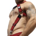 Breedwell Hybred Body Harness - Black - Red