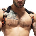 Breedwell Neo Camo 3-Way Harness - Neon Orange