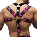 Breedwell Neo Camo 3-Way Harness - Neon Pink