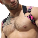 Breedwell Neo Camo 3-Way Harness - Neon Pink