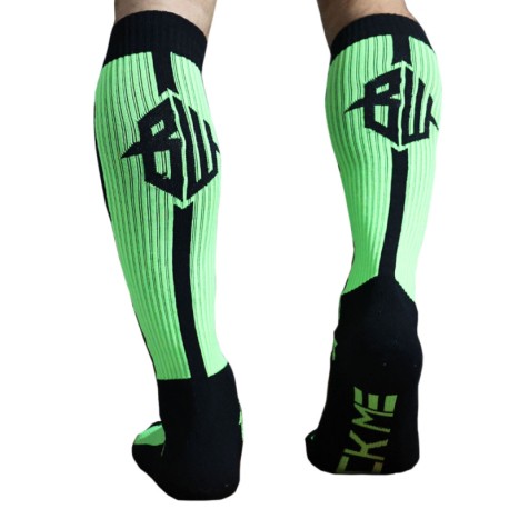 Breedwell Neo Camo Knee Socks - Neon Green