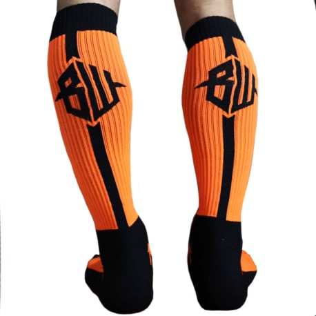 Breedwell Chaussettes Hautes Neo Camo Orange Fluo