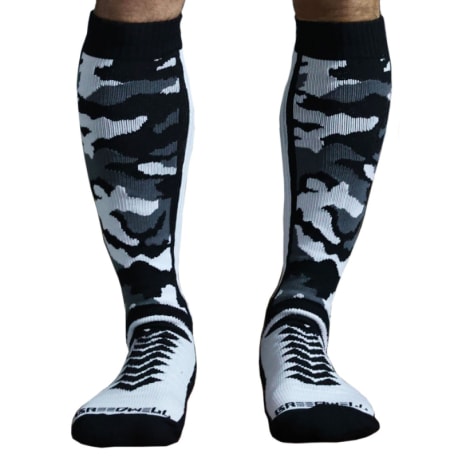 Breedwell Neo Camo Knee Socks - White