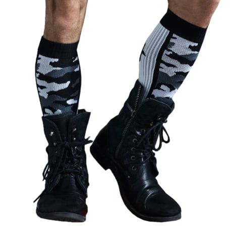 Breedwell Neo Camo Knee Socks - White