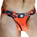 Breedwell Jock Strap Neo Camo Orange Fluo