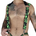 Breedwell Harnais 3-Way Neo Camo Vert Fluo