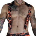 Breedwell Neo Camo 3-Way Harness - Neon Orange