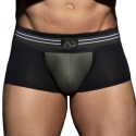 AD Fetish Double Stripe Trunks - Black - Khaki