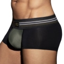 AD Fetish Double Stripe Trunks - Black - Khaki