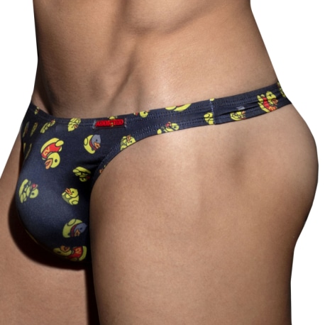 AD Fetish AD Duckies Thong - Black