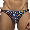 Addicted Emoji Bikini Briefs - Navy