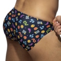 Addicted Emoji Bikini Briefs - Navy