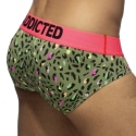 Addicted Tiger Swimderwear Push Up Briefs - Khaki