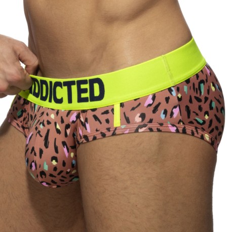 Addicted Slip Swimderwear Push Up Tiger Marron