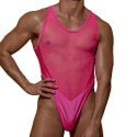 Omohonia Ares Thong Bodysuit - Neon Pink