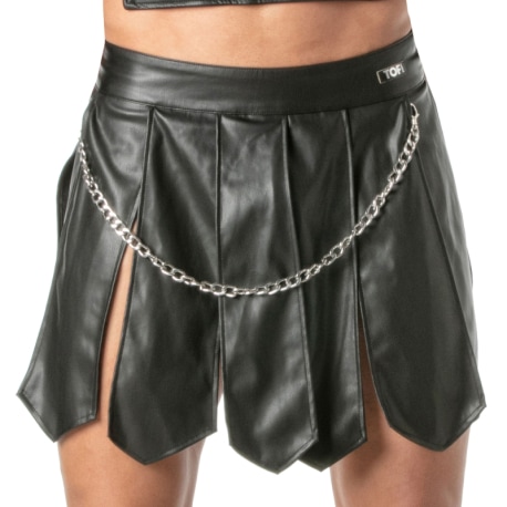 TOF Paris Kinky Gladiator Skirt - Black