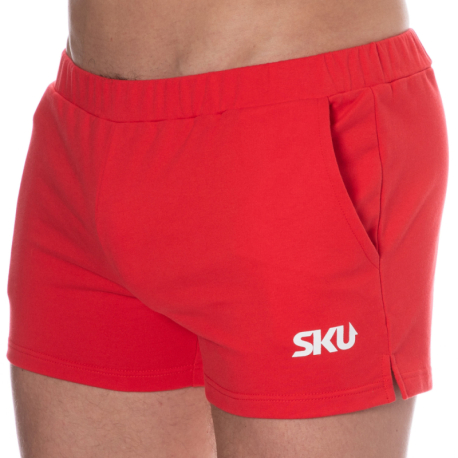 SKU Cotton Sport Shorts - Red