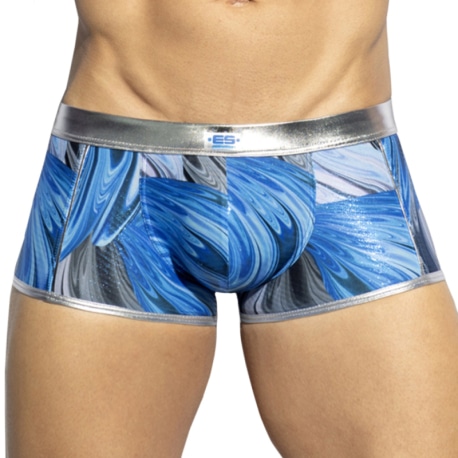 ES Collection Storm Glitter Trunks - Blue - Silver