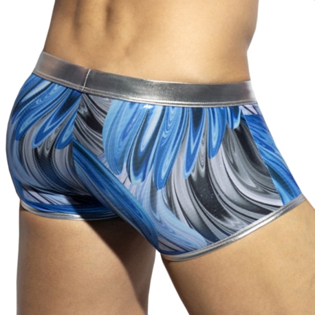 ES Collection Storm Glitter Trunks - Blue - Silver