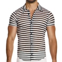 Modus Vivendi Striped Through Shirt - Black - White