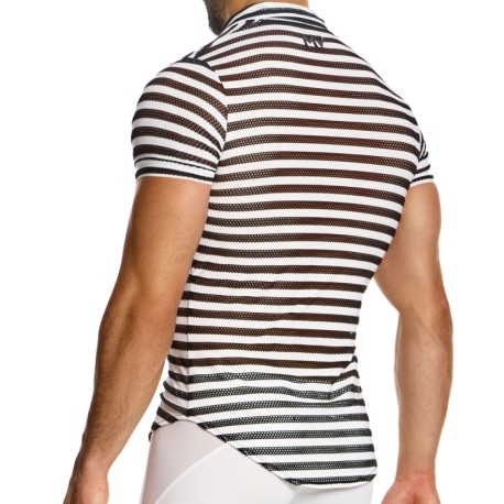 Modus Vivendi Striped Through Shirt - Black - White