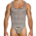 Modus Vivendi Body String Striped Through Rayé Noir - Blanc