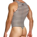 Modus Vivendi Body String Striped Through Rayé Noir - Blanc