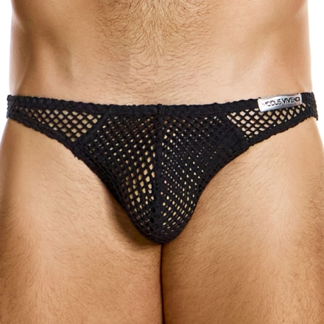 Modus Vivendi Mesh Through Low Cut Briefs - Black