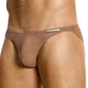 Modus Vivendi Mesh Through Low Cut Briefs - Skin