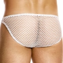 Modus Vivendi Mesh Through Low Cut Briefs - White