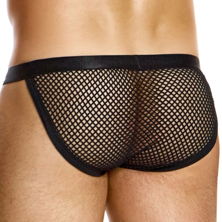 Modus Vivendi Mesh Through Tanga Briefs - Black