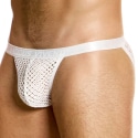 Modus Vivendi Mesh Through Tanga Briefs - White