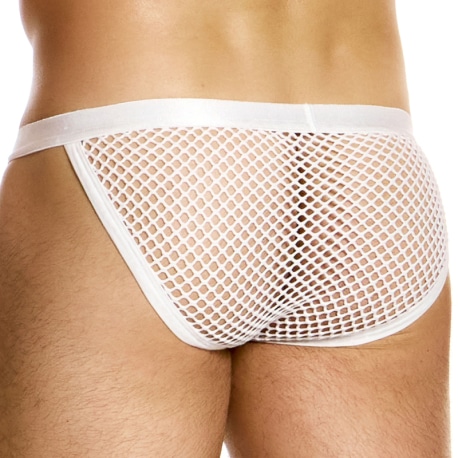 Modus Vivendi Slip Tanga Through Mesh Blanc