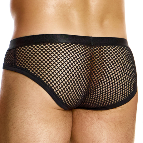 Modus Vivendi Mesh Through Classic Briefs - Black