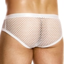 Modus Vivendi Mesh Through Classic Briefs - White