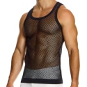 Modus Vivendi Mesh Through Tank Top - Black