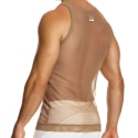 Modus Vivendi Mesh Through Tank Top - Skin