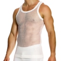 Modus Vivendi Mesh Through Tank Top - White