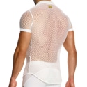 Modus Vivendi Chemisette Through Mesh Blanche