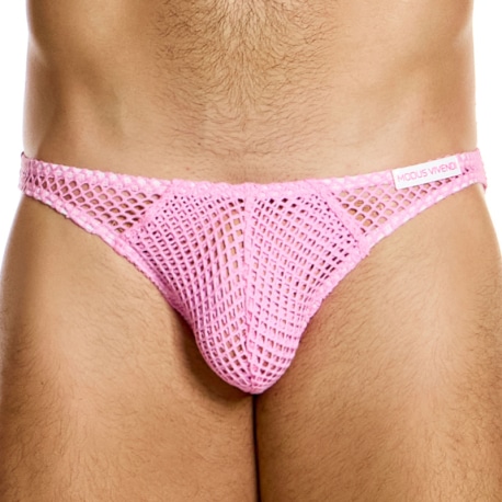 Modus Vivendi C-Through Low Cut Briefs - Neon Pink