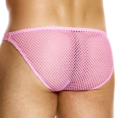 Modus Vivendi C-Through Low Cut Briefs - Neon Pink