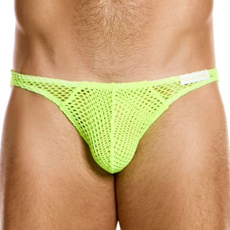 Modus Vivendi C-Through Low Cut Briefs - Neon Yellow